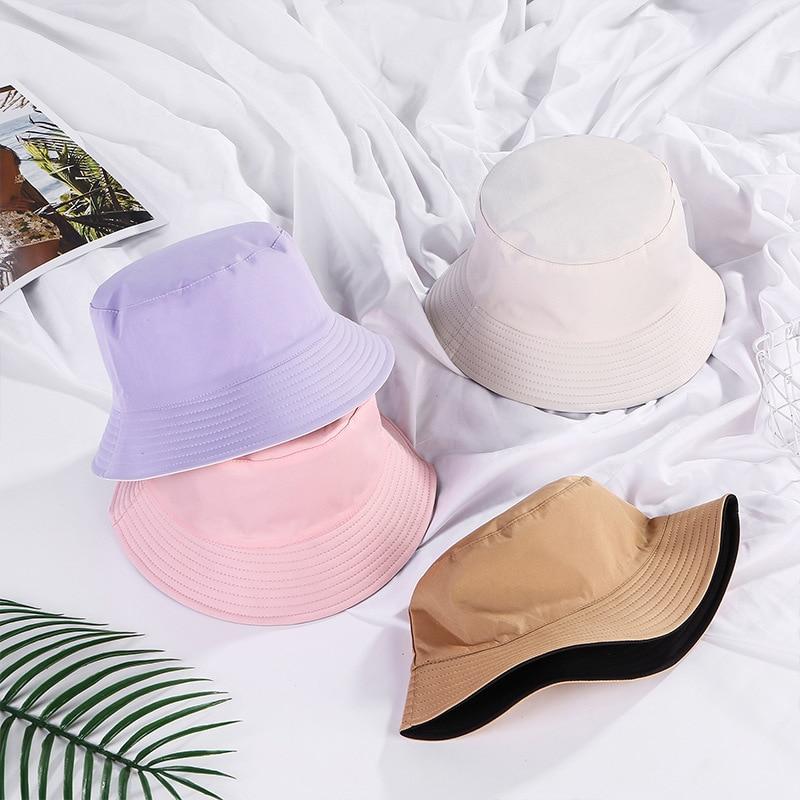 Double-faced Unisex Bucket Women Hat Outdoor Travel Cycling Caps-Bucket Hats-Arimonz-Arimonz