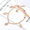 Double Layer Anklets Hollow Hamsa Hand Anklet Accessory for Women-Anklets-Arimonz-Arimonz