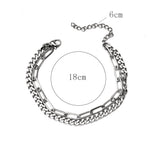 Double Layer Chain Bracelet Bangles Chain Bracelet Anklet For Women-Anklets-Arimonz-Arimonz