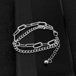 Double Layer Chain Bracelet Bangles Chain Bracelet Anklet For Women-Anklets-Arimonz-Arimonz