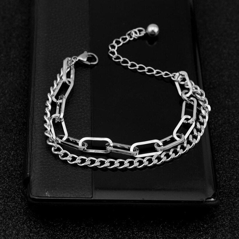 Double Layer Chain Bracelet Bangles Chain Bracelet Anklet For Women-Anklets-Arimonz-Arimonz