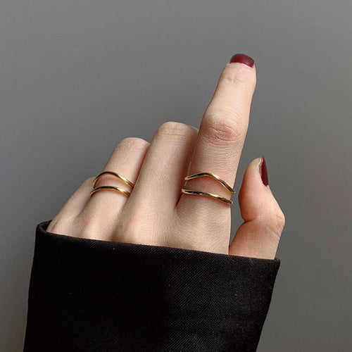 Double-layered Curve Ring-Rings-Arimonz-Arimonz