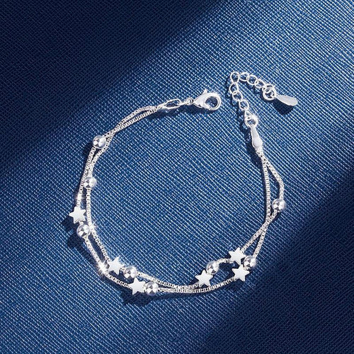 Double Layers Stars Beads Bracelet-Braceletes-Arimonz-Arimonz