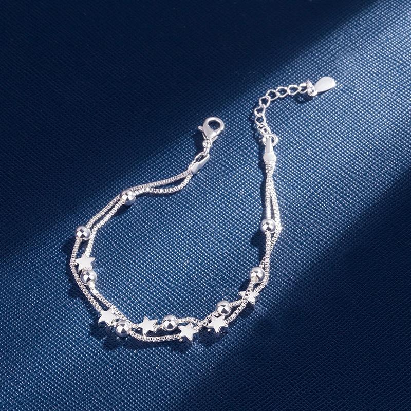 Double Layers Stars Beads Bracelet-Braceletes-Arimonz-Arimonz