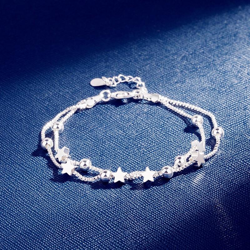 Double Layers Stars Beads Bracelet-Braceletes-Arimonz-Arimonz