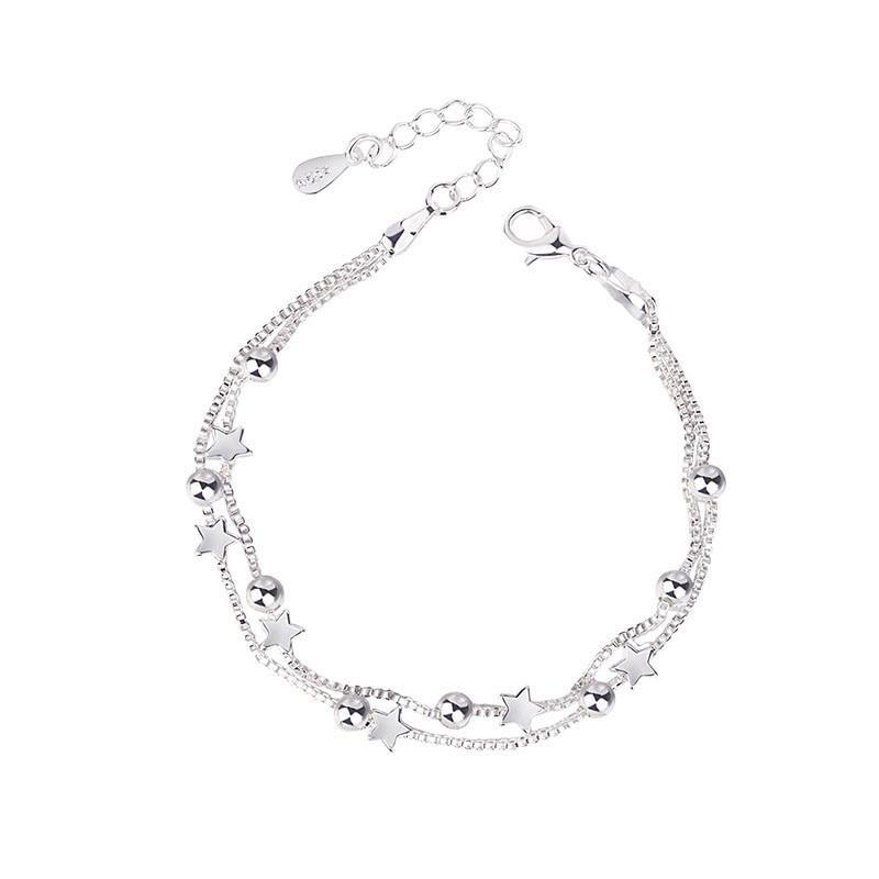 Double Layers Stars Beads Bracelet-Braceletes-Arimonz-Arimonz