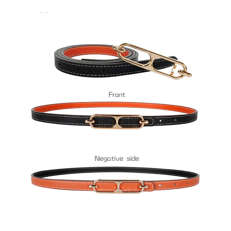 Double-sided Use Of Women's Leather Belt Decorated Fashion Jeans Belt-Belts-Arimonz-Arimonz
