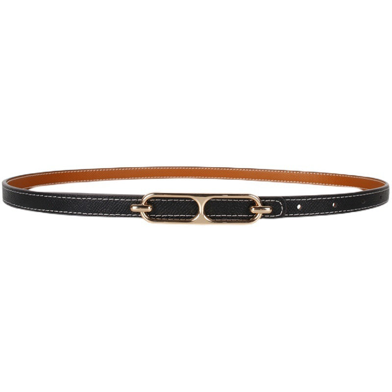 Double-sided Use Of Women's Leather Belt Decorated Fashion Jeans Belt-Belts-Arimonz-Arimonz