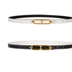 Double-sided Use Of Women's Leather Belt Decorated Fashion Jeans Belt-Belts-Arimonz-white black-Arimonz