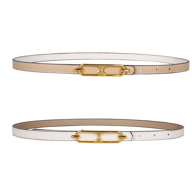 Double-sided Use Of Women's Leather Belt Decorated Fashion Jeans Belt-Belts-Arimonz-white skin-Arimonz