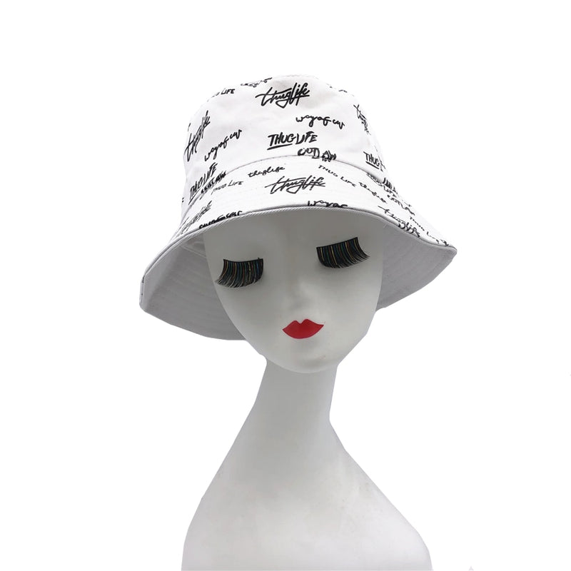 Double-sided Wear Fishing Cap Bucket Women Panama Hat-Bucket Hats-Arimonz-Arimonz