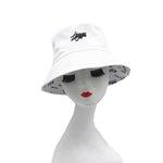 Double-sided Wear Fishing Cap Bucket Women Panama Hat-Bucket Hats-Arimonz-Arimonz