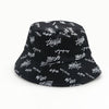 Double-sided Wear Fishing Cap Bucket Women Panama Hat-Bucket Hats-Arimonz-Black-Arimonz