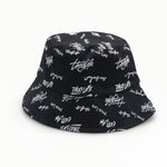 Double-sided Wear Fishing Cap Bucket Women Panama Hat-Bucket Hats-Arimonz-Black-Arimonz