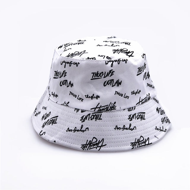 Double-sided Wear Fishing Cap Bucket Women Panama Hat-Bucket Hats-Arimonz-White-Arimonz