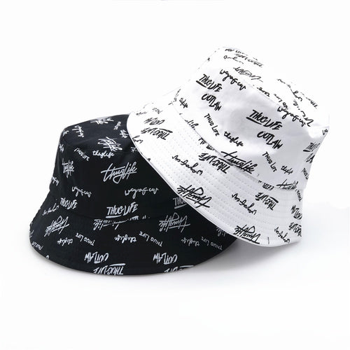 Double-sided Wear Fishing Cap Bucket Women Panama Hat-Bucket Hats-Arimonz-Arimonz