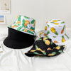 Double-sided Wear Fruit Printing Women Cap Outdoor Sun Hat Bucket Hat-Bucket Hats-Arimonz-Arimonz