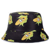 Double-sided Wear Fruit Printing Women Cap Outdoor Sun Hat Bucket Hat-Bucket Hats-Arimonz-Arimonz
