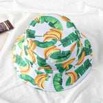 Double-sided Wear Fruit Printing Women Cap Outdoor Sun Hat Bucket Hat-Bucket Hats-Arimonz-Arimonz