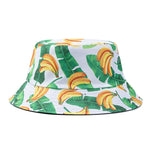 Double-sided Wear Fruit Printing Women Cap Outdoor Sun Hat Bucket Hat-Bucket Hats-Arimonz-Banana White-Arimonz
