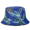 Double-sided Wear Fruit Printing Women Cap Outdoor Sun Hat Bucket Hat-Bucket Hats-Arimonz-Black Boluo Blue-Arimonz