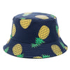Double-sided Wear Fruit Printing Women Cap Outdoor Sun Hat Bucket Hat-Bucket Hats-Arimonz-SM Papple Navy Blue-Arimonz