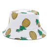 Double-sided Wear Fruit Printing Women Cap Outdoor Sun Hat Bucket Hat-Bucket Hats-Arimonz-SM Papple White-Arimonz