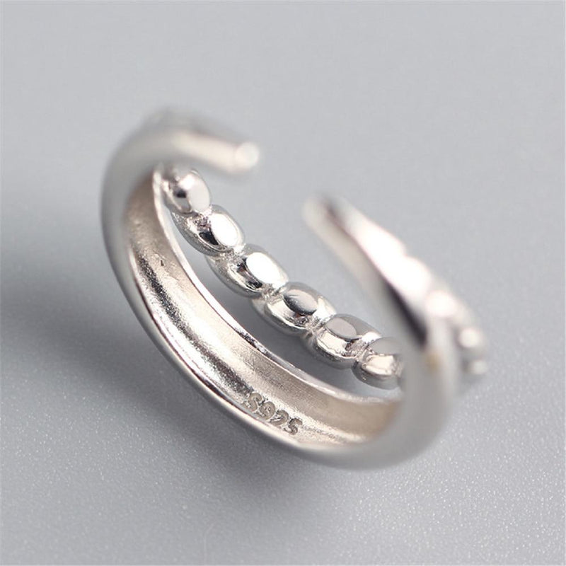 Double Tidal Twist Adjustable Ring Adjustable Round Rings Women-Rings-Arimonz-Arimonz