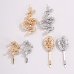 Dragon Design Icon Hair Clips Geometric Hair Accessories For Women-Hair Accessories-Arimonz-Arimonz