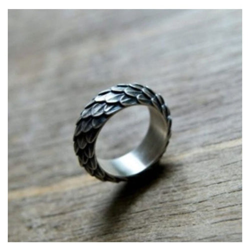 Dragon Scale Engagement Ring Metal Ring Trendy Rings For Women-Rings-Arimonz-Arimonz