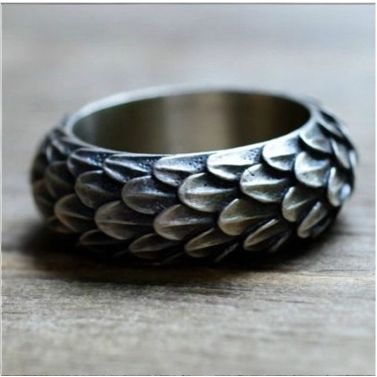 Dragon Scale Engagement Ring Metal Ring Trendy Rings For Women-Rings-Arimonz-Arimonz