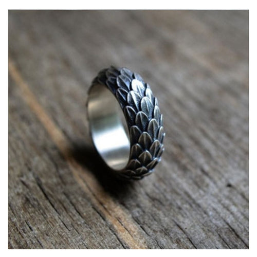 Dragon Scale Engagement Ring Metal Ring Trendy Rings For Women-Rings-Arimonz-6-Arimonz