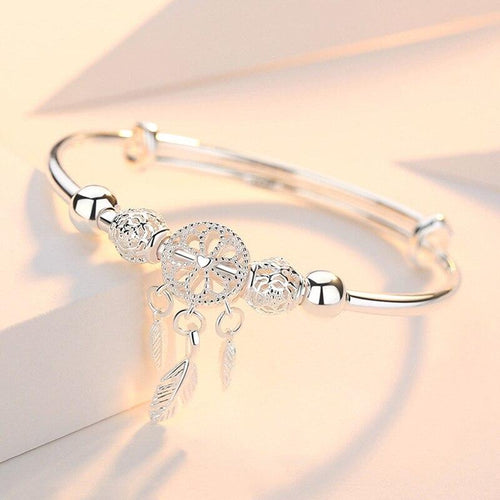 Dreamcatcher Tassel Feather Charm Bracelet-Braceletes-Arimonz-Arimonz