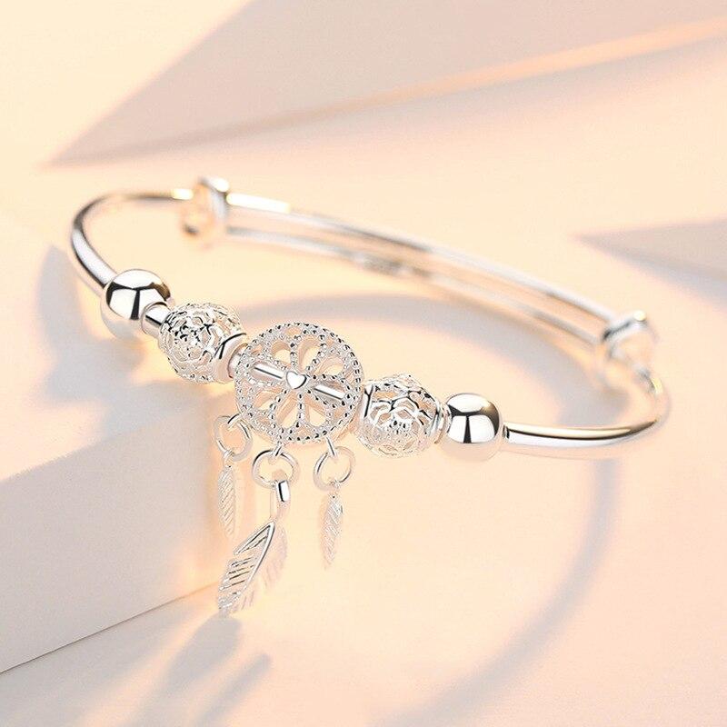 Dreamcatcher Tassel Feather Charm Bracelet-Braceletes-Arimonz-Arimonz