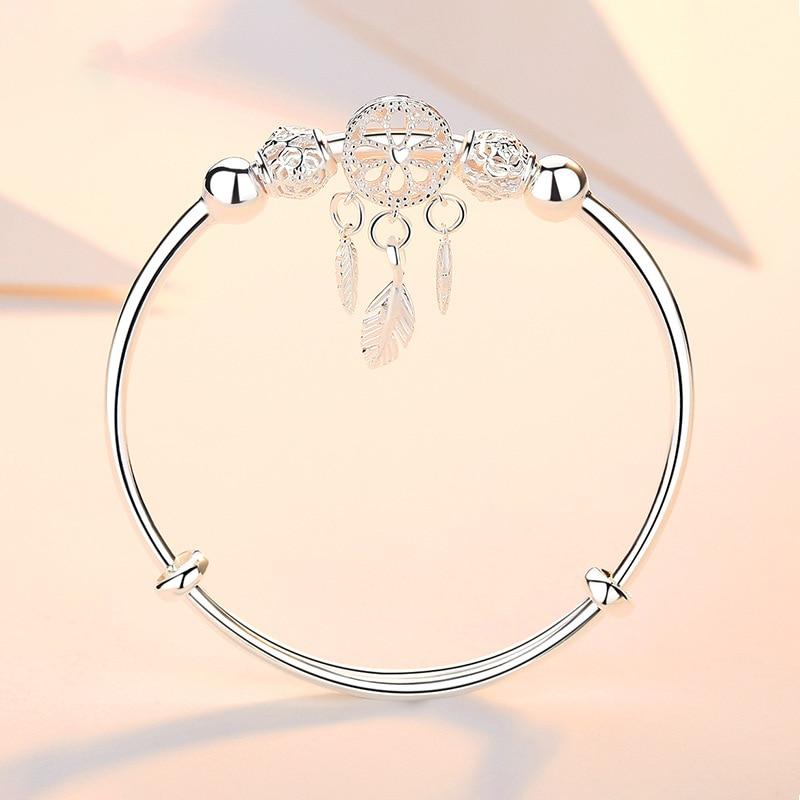 Dreamcatcher Tassel Feather Charm Bracelet-Braceletes-Arimonz-Arimonz