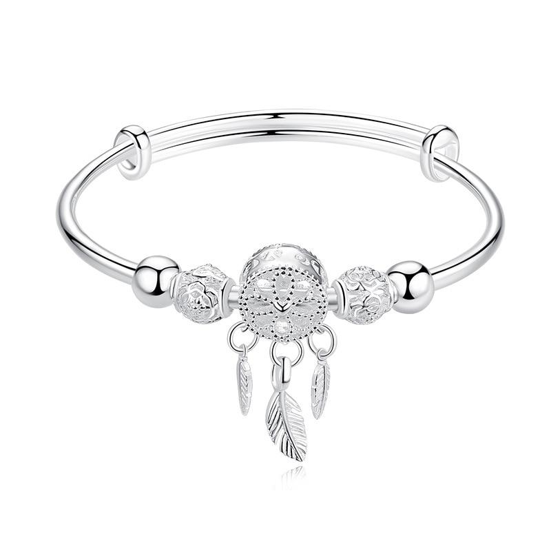 Dreamcatcher Tassel Feather Charm Bracelet-Braceletes-Arimonz-Arimonz