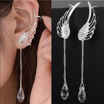 Earrings - Angel Wing Drop Earrings Drop Dangle Ear Stud For Women