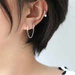 Earrings - Crystal Zircon Chain Earring