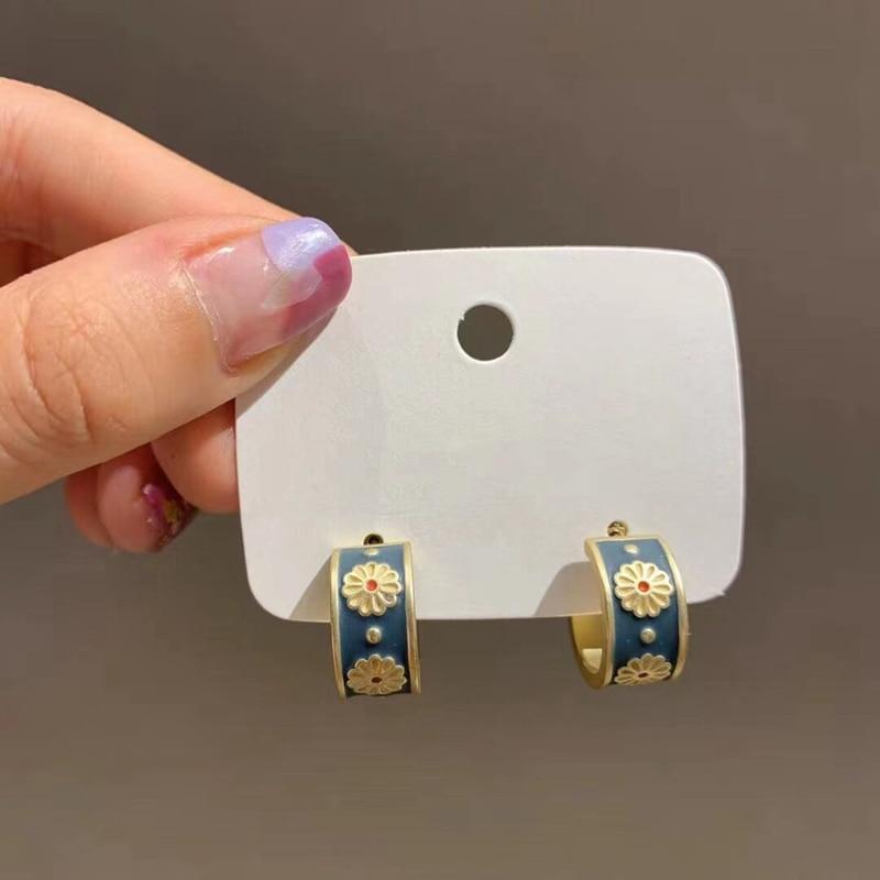 Earrings - Flower Stud Earrings For Women Cute Vintage Flower Earrings