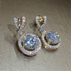 Earrings - Heart Stud With Big Round Women Drop Earrings Fashion Jewelry