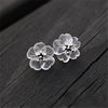 Earrings - Lotus Flower In The Rain Stud Earrings For Women Fine Jewelry