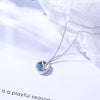 Earrings - Mermaid Tail Round Pendant Necklace For Women Fashion Jewelry