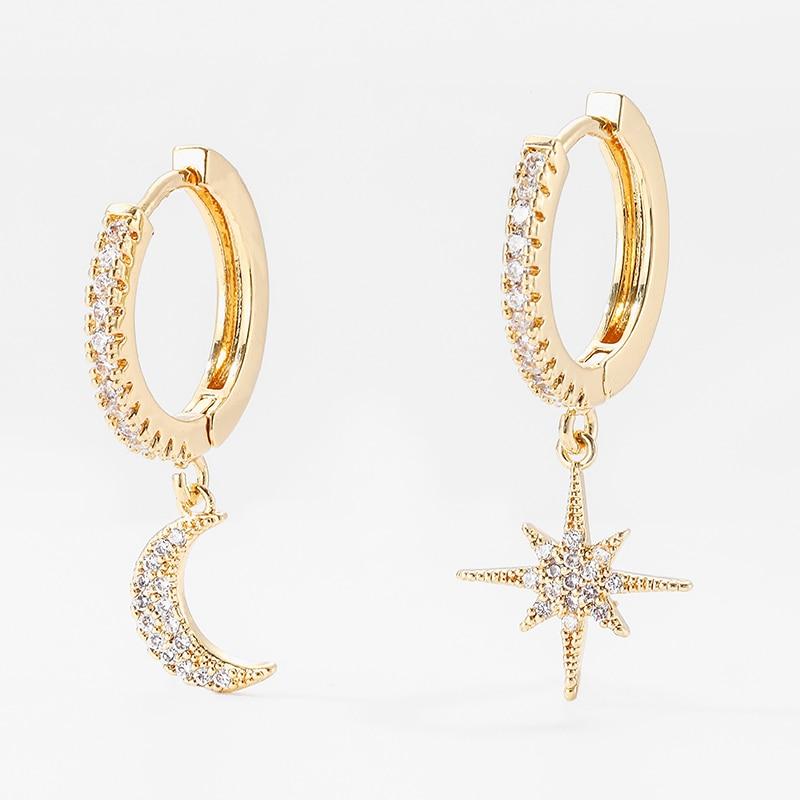 Earrings - Star And Moon Earrings