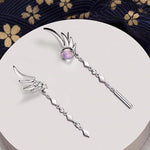 Earrings - Tassel Dangle Feather Drop Earrings For Women Fine Jewelry Earrings