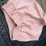 Elastic High Waist Shorts Women Loose Runner Shorts Summer Shorts-Shorts-Arimonz-Pink-S-Arimonz