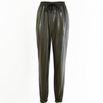 Elastic Leather Pants-Pants-Arimonz-Arimonz