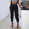 Elastic Leather Pants-Pants-Arimonz-Black-S-Arimonz