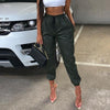 Elastic Leather Pants-Pants-Arimonz-Green-S-Arimonz