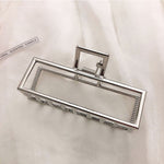 Elegant Gold Silver Hollow Geometric Metal Claw Vintage Hair Clip-Hair Accessories-Arimonz-13-Arimonz