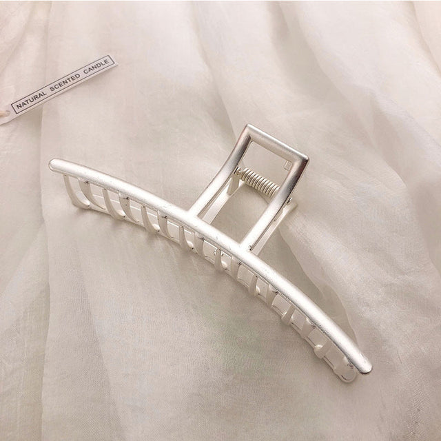 Elegant Gold Silver Hollow Geometric Metal Claw Vintage Hair Clip-Hair Accessories-Arimonz-16-Arimonz